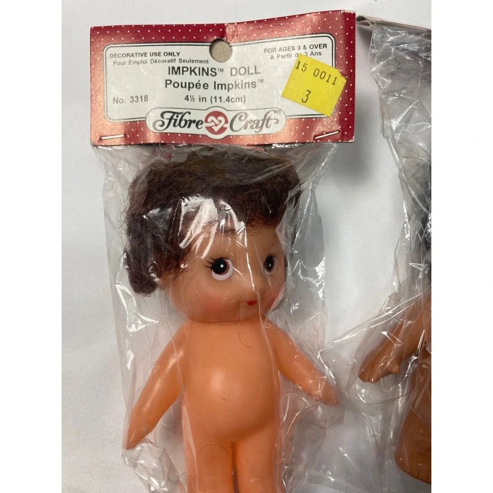Vintage Fibre-Craft Impkins Doll – Model 3318 and 3318B – 4.5